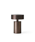 bronze column table lamp portable designed by norm architects for audo copenhagen