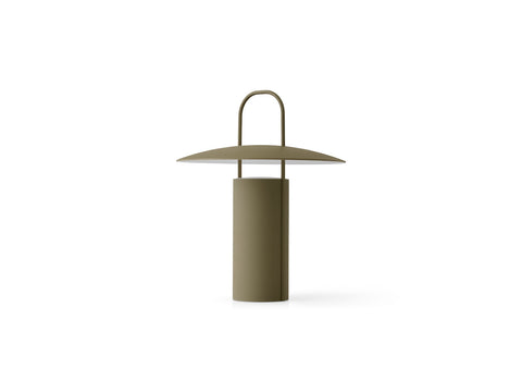 dusty green table lamp by audo copenhagen