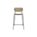 Audo Copenhagen Co Counter Chair, Upholstered, Fully Upholstered in Audo Bouclé 02, packshot on white