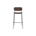 Audo Copenhagen Co Bar Chair, Upholstered in Natural Oak with Audo Bouclé 07, packshot on white
