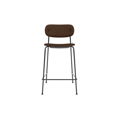 Audo Copenhagen Co Counter Chair, Upholstered, Fully Upholstered in Audo Bouclé 07, packshot on white