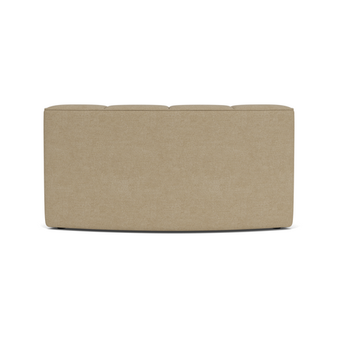 Audo Copenhagen Eave Seamline Modular Sofa, Rounded Modules, 34" Depth, Concave Open Section in Audo Bouclé 02, packshot on white