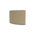 Audo Copenhagen Eave Seamline Modular Sofa, Rounded Modules, 34" Depth, Concave Right Corner in Audo Bouclé 02, packshot on white