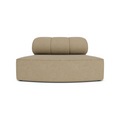 Audo Copenhagen Eave Seamline Modular Sofa, Rounded Modules, 34" Depth, Convex Open Section in Audo Bouclé 02, packshot on white