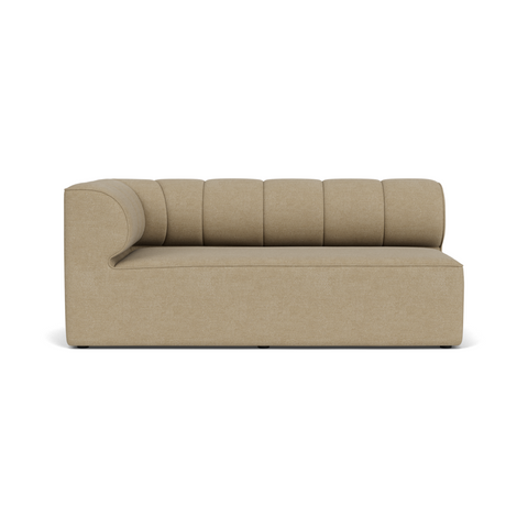 Audo Copenhagen Eave Seamline Modular Sofa, Straight Modules, 34" Depth, Left Corner 68" in Audo Bouclé 02, packshot on white