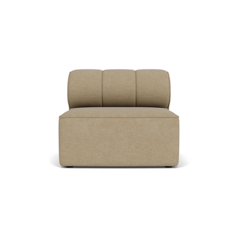 Audo Copenhagen Eave Seamline Modular Sofa, Straight Modules, 34" Depth, Open Section 34" in Audo Bouclé 02, packshot on white