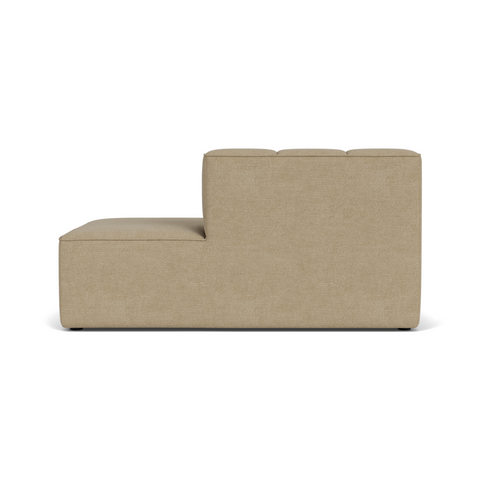 Audo Copenhagen Eave Seamline Modular Sofa, Straight Modules, 34" Depth, Right Open End 56" in Audo Bouclé 02, packshot on white