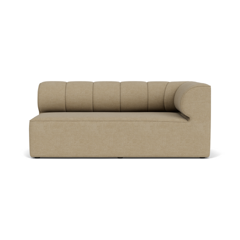 Audo Copenhagen Eave Seamline Modular Sofa, Straight Modules, 34" Depth, Right Corner 68" in Audo Bouclé 02, packshot on white