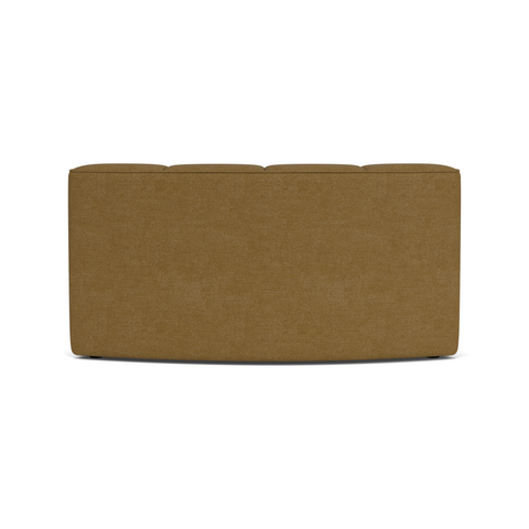 Audo Copenhagen Eave Seamline Modular Sofa, Rounded Modules, 34" Depth, Concave Open Section in Audo Bouclé 06, packshot on white