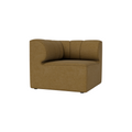 Audo Copenhagen Eave Seamline Modular Sofa, Straight Modules, 34" Depth, Left Corner 34" in Audo Bouclé 06, packshot on white