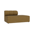 Audo Copenhagen Eave Seamline Modular Sofa, Straight Modules, 34" Depth, Right Open End 56" in Audo Bouclé 06, packshot on white