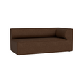 Audo Copenhagen Eave Sectional, 34" Depth, Standard Modules, Right Corner, 68" in Audo Bouclé 07, packshot on white