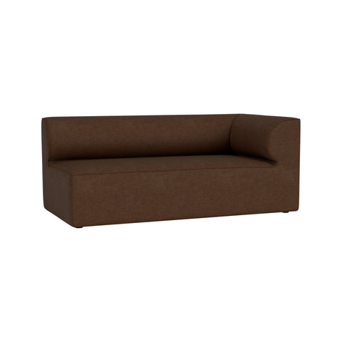 Audo Copenhagen Eave Sectional, 34" Depth, Standard Modules, Right Corner, 68" in Audo Bouclé 07, packshot on white