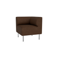 Audo Copenhagen Eave Dining Sofa, Corner, 30", Right Corner in Audo Bouclé 07, packshot on white