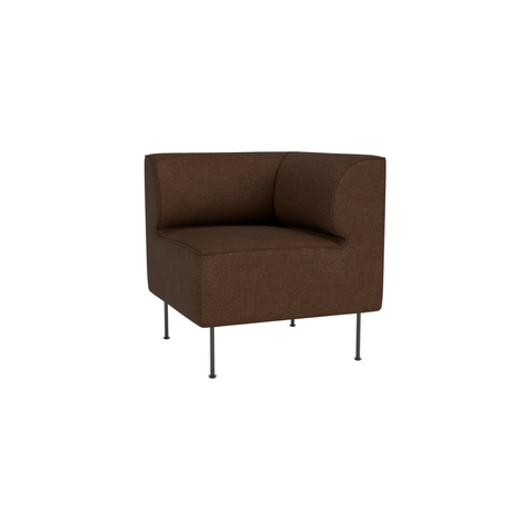 Audo Copenhagen Eave Dining Sofa, Corner, 30", Right Corner in Audo Bouclé 07, packshot on white
