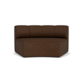 Audo Copenhagen Eave Seamline Modular Sofa, Rounded Modules, 34" Depth, Concave Open Section in Audo Bouclé 07, packshot on white