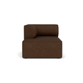 Audo Copenhagen Eave Sectional, 34" Depth, Chaise Modules, Left Chaise Lounge in Audo Bouclé 07, packshot on white