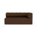 Audo Copenhagen Eave Seamline Modular Sofa, Straight Modules, 34" Depth, Right Corner 68" in Audo Bouclé 07, packshot on white