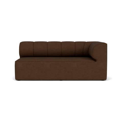 Audo Copenhagen Eave Seamline Modular Sofa, Straight Modules, 34" Depth, Right Corner 68" in Audo Bouclé 07, packshot on white