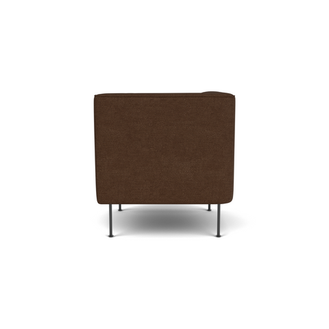 Audo Copenhagen Eave Dining Sofa, Corner, 30", Left Corner in Audo Bouclé 07, packshot on white