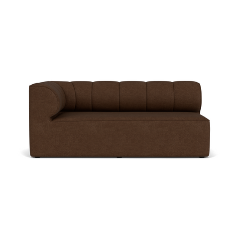 Audo Copenhagen Eave Seamline Modular Sofa, Straight Modules, 34" Depth, Left Corner 68" in Audo Bouclé 07, packshot on white