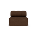 Audo Copenhagen Eave Seamline Modular Sofa, Straight Modules, 34" Depth, Open Section 34" in Audo Bouclé 07, packshot on white