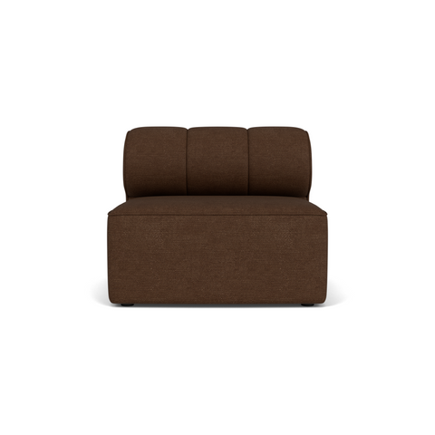 Audo Copenhagen Eave Seamline Modular Sofa, Straight Modules, 34" Depth, Open Section 34" in Audo Bouclé 07, packshot on white