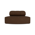 Audo Copenhagen Eave Seamline Modular Sofa, Rounded Modules, 34" Depth, Convex Open Section in Audo Bouclé 07, packshot on white
