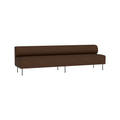 Audo Copenhagen Eave Dining Sofa, Open Section 110" in Audo Bouclé 07, packshot on white