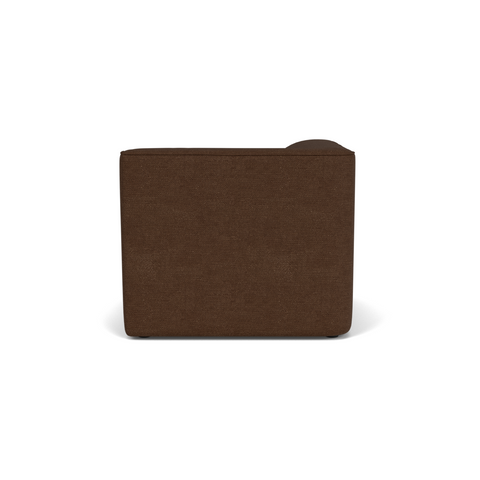 Audo Copenhagen Eave Sectional, 34" Depth, Standard Modules, Left Corner, 34" in Audo Bouclé 07, packshot on white