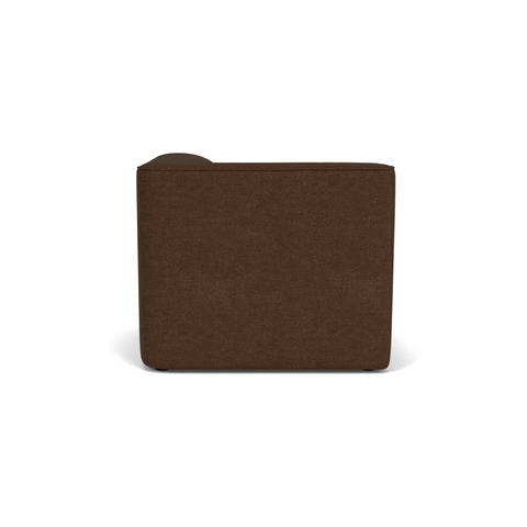 Audo Copenhagen Eave Sectional, 34" Depth, Standard Modules, Right Corner, 34" in Audo Bouclé 07, packshot on white