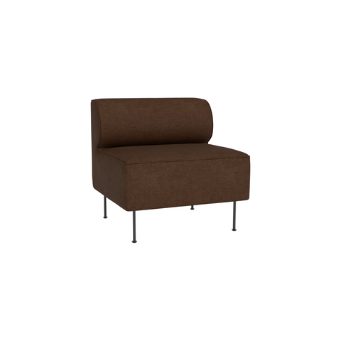 Audo Copenhagen Eave Dining Sofa, Open Section 32" in Audo Bouclé 07, packshot on white