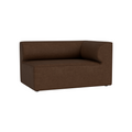 Audo Copenhagen Eave Sectional, 34" Depth, Standard Modules, Right Corner, 51" in Audo Bouclé 07, packshot on white