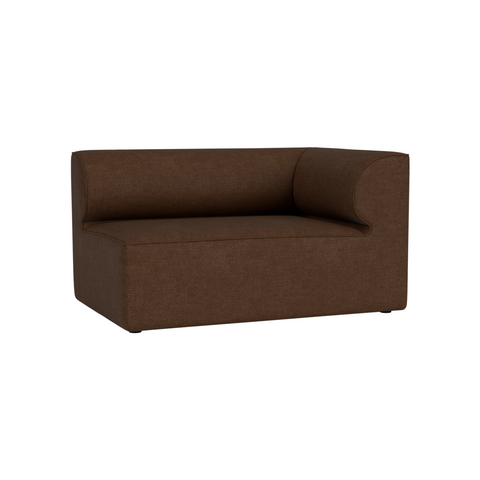 Audo Copenhagen Eave Sectional, 34" Depth, Standard Modules, Right Corner, 51" in Audo Bouclé 07, packshot on white