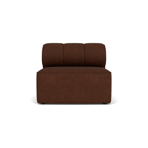 Audo Copenhagen Eave Seamline Modular Sofa, Straight Modules, 34" Depth, Open Section 34" in Audo Bouclé 08, packshot on white