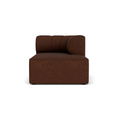 Audo Copenhagen Eave Seamline Modular Sofa, Straight Modules, 34" Depth, Right Chaise Lounge in Audo Bouclé 08, packshot on white