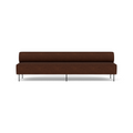 Audo Copenhagen Eave Dining Sofa, Open Section 110" in Audo Bouclé 08, packshot on white