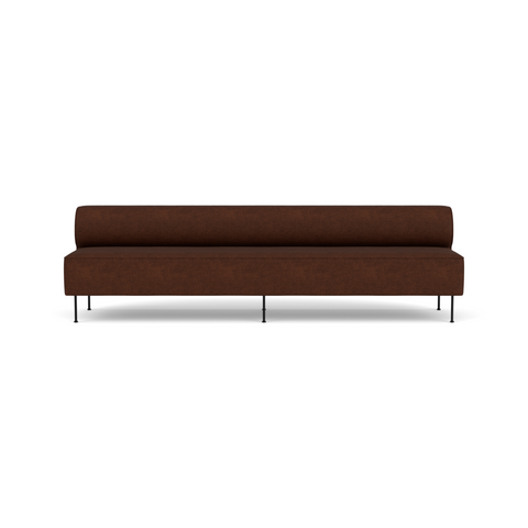 Audo Copenhagen Eave Dining Sofa, Open Section 110" in Audo Bouclé 08, packshot on white