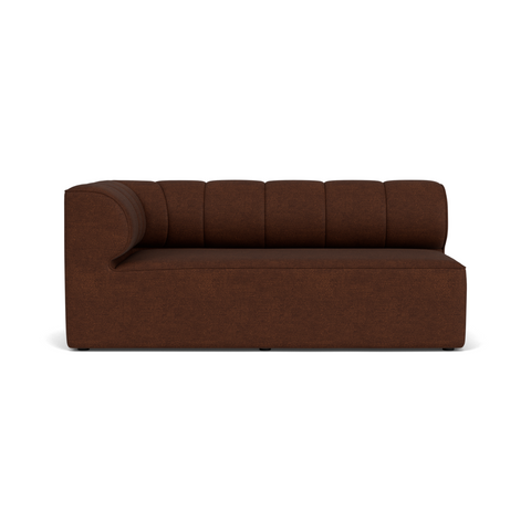 Audo Copenhagen Eave Seamline Modular Sofa, Straight Modules, 34" Depth, Left Corner 68" in Audo Bouclé 08, packshot on white