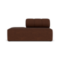 Audo Copenhagen Eave Seamline Modular Sofa, Straight Modules, 34" Depth, Left Open End 56" in Audo Bouclé 08, packshot on white