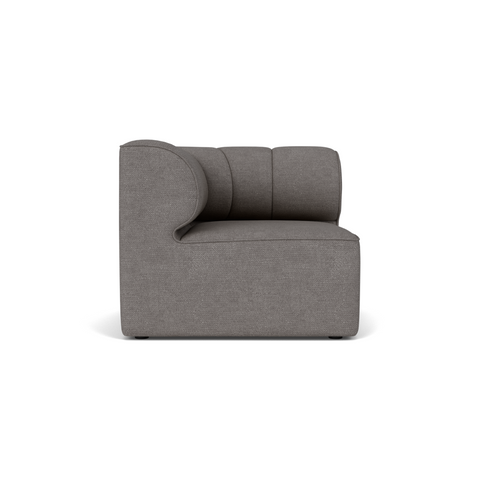 Audo Copenhagen Eave Seamline Modular Sofa, Straight Modules, 34" Depth, Left Corner 34" in Audo Bouclé 16, packshot on white
