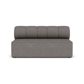 Audo Copenhagen Eave Seamline Modular Sofa, Straight Modules, 34" Depth, Open Section 68" in Audo Bouclé 16, packshot on white
