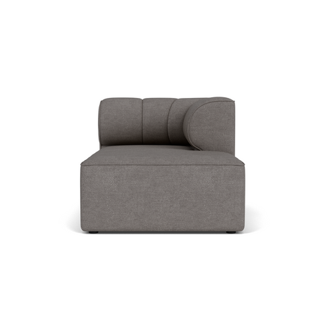Audo Copenhagen Eave Seamline Modular Sofa, Straight Modules, 34" Depth, Right Chaise Lounge in Audo Bouclé 16, packshot on white