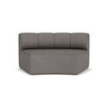 Audo Copenhagen Eave Seamline Modular Sofa, Rounded Modules, 34" Depth, Concave Open Section in Audo Bouclé 16, packshot on white