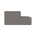 Audo Copenhagen Eave Seamline Modular Sofa, Straight Modules, 34" Depth, Left Open End 56" in Audo Bouclé 16, packshot on white