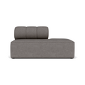 Audo Copenhagen Eave Seamline Modular Sofa, Straight Modules, 34" Depth, Right Open End 56" in Audo Bouclé 16, packshot on white