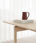 post dining table in soap oak designed by cecile manz for fredericia furniture