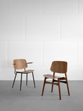 soborg chair and armchair designed by borge mogensen for fredericia furniture