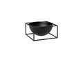 kubus bowl centrepiece in black metal by soren lassen for audo copenhagen