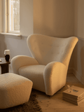 Audo Copenhagen The Tired Man Ottoman in a styled interior
